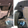 Защита картера + КПП Mercedes-Benz B-class, V - 1.6 (2012-2018) RIVAL алюминий