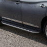 Порог-площадка "Premium" для Nissan Pathfinder 2014-2017 (Rival)