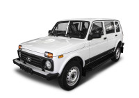 Порог-площадка "Premium-Black" для Lada Lada 4x4 Urban 5D 2016- (Rival)