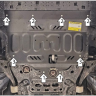 Защита Motodor для GAC S9 2025- (закрывает картер двигателя, передний электромотор; Сталь 2 мм)
