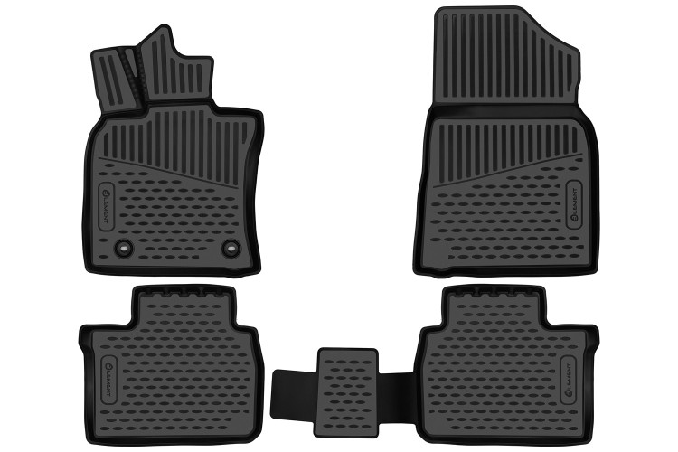 Коврики 3D в салон TOYOTA Camry (XV80) 2023-, 4 шт. (полиуретан) Autofamily