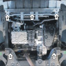 Защита Motodor для KAIYI E5 2023- (закрывает Двигатель, Коробка переключения передач; Сталь 1,5 мм)