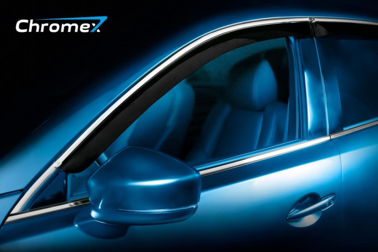 Дефлекторы окон CHROMEX с хром. молдингом Haval F7 внедорожник (2019-2024)