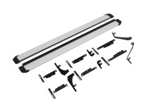 Порог-площадка "Slim Silver" для Changan CS55 Plus 2021- / UNI-S 2024- (Rival)