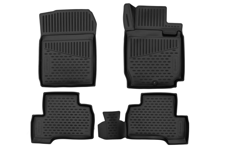 Коврики 3D в салон для SUZUKI Escudo 2005-, правый руль, 4 шт. (полиуретан) Autofamily