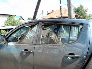 Дефлекторы окон 4 door Mitsubishi L200 2006-2015, SIM