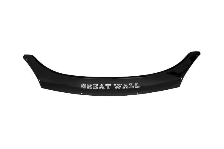 Дефлектор капота (ЕВРО крепеж) Great Wall Hover H3 2005-2010 внедорожник (Rein)