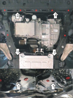 Защита Motodor для Ford Mondeo V 2015-2019 (закрывает Двигатель, Коробка переключения передач; Алюминий 5 мм)