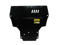 Защита Motodor для SEAT Altea Freetrack  2006-2009 (закрывает Двигатель, КПП; Сталь 2 мм)