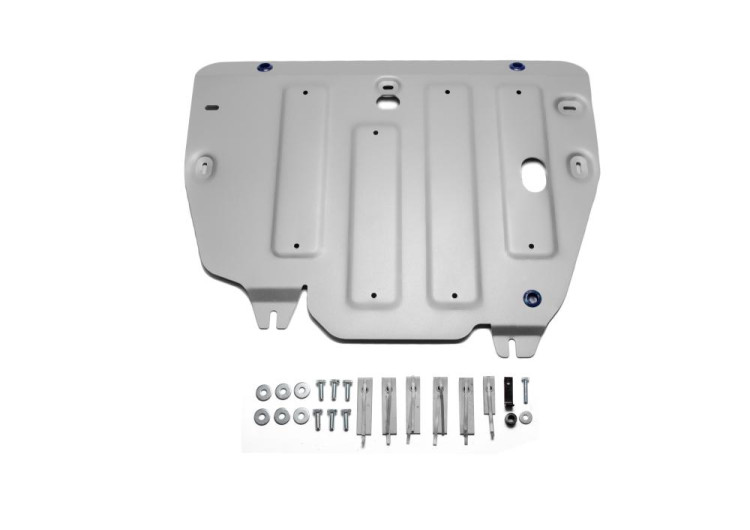 Защита картера + КПП Land Rover Discovery Sport, V - 2.0d(150л.с.); 2.2d (150л.с.); 2.0d (180л.с.) (2017-2019) RIVAL алюминий