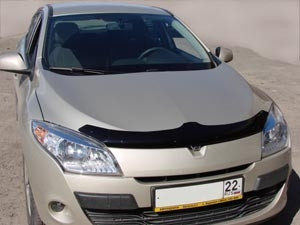 Дефлектор капота Renault Megane 3, hb 5D 2008-2014, SIM