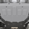 Защита картера + КПП Land Rover Discovery Sport, V-2.0 (200 л.с.); 2.0(249 л.с.); 2.0d(150 л.с.); 2.0d(180 л.с.); Серый (2019-) RIVAL алюминий