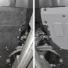 Защита картера + КПП Land Rover Discovery Sport, V-2.0 (200 л.с.); 2.0(249 л.с.); 2.0d(150 л.с.); 2.0d(180 л.с.); Серый (2019-) RIVAL алюминий