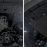 Защита картера для Dongfeng Shine Max, V-1,5, передний, 2023-/ Aeolus Huge, 2024-, АвтоБРОНЯ, Сталь