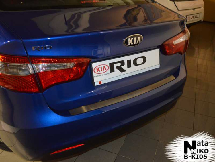 Накладка на з/бампер  KIA RIO III 4d (2012-) NataNiko