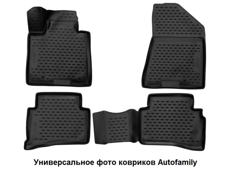 Коврики 3D в салон BYD Dolphin 2025- 4 шт. (полиуретан) Autofamily