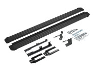 Порог-площадка "Slim Black" для Nissan X-Trail 2007-2011-2015 (Rival)