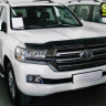 Дефлектор капота темный Toyota Land Cruiser 200, 2015-2021, SIM