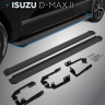 Порог-площадка "Slim Black" для Isuzu D-MAX 2016- (Rival)