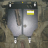 Защита Motodor для Nissan Micra  2003-2010 (закрывает Двигатель, КПП; Сталь 2 мм)