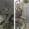 Защита картера + КПП Mitsubishi ASX, V - все; Увеличенная (2017-2019) RIVAL алюминий