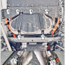 Защита Motodor для Evolute I-Space 2025- (закрывает топливный бак, 3 мм алюминий)
