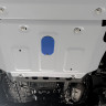 Защита картера для Jac T9, V - 2.0. АКПП, полный, 2024-, Rival, Алюминий