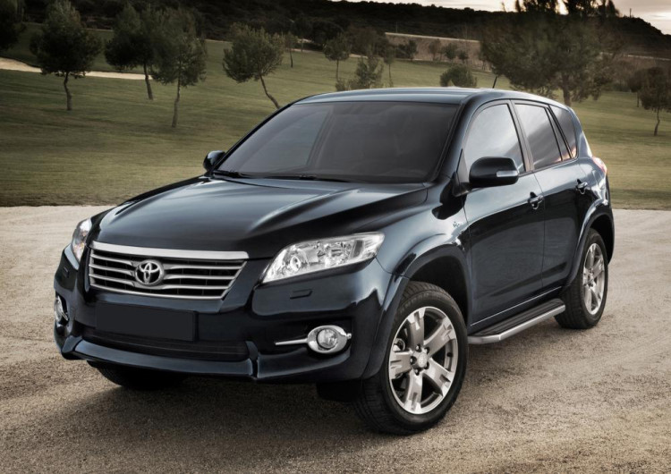 Порог-площадка "Premium" для Toyota Rav 4, Long 2006-2010-2013 (Rival)
