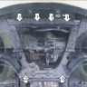 Защита Motodor для Renault Kangoo  2008-2013/2013- (закрывает Двигатель, КПП; Сталь 2 мм)