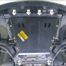 Защита Motodor для Renault Kangoo  2008-2013/2013- (закрывает Двигатель, КПП; Сталь 2 мм)