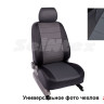 Чехлы для VOLKSWAGEN Polo Sedan 40/60 рест (2019-2020) Seintex экокожа (черный+серый)