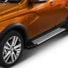 Порог-площадка "Bmw-Style" для Lada Vesta SW Cross 2017- (Rival)