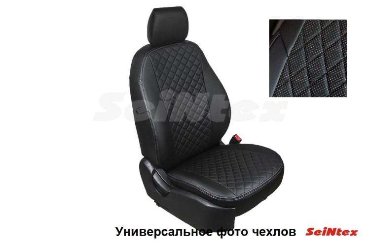 Чехлы для SKODA Rapid 40/60 20- без задн подл (2014-) Seintex ромб