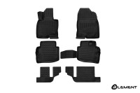 Коврики 3D в салон MAZDA CX-9, 2017->, кросс., 6 шт. (полиуретан) Autofamily