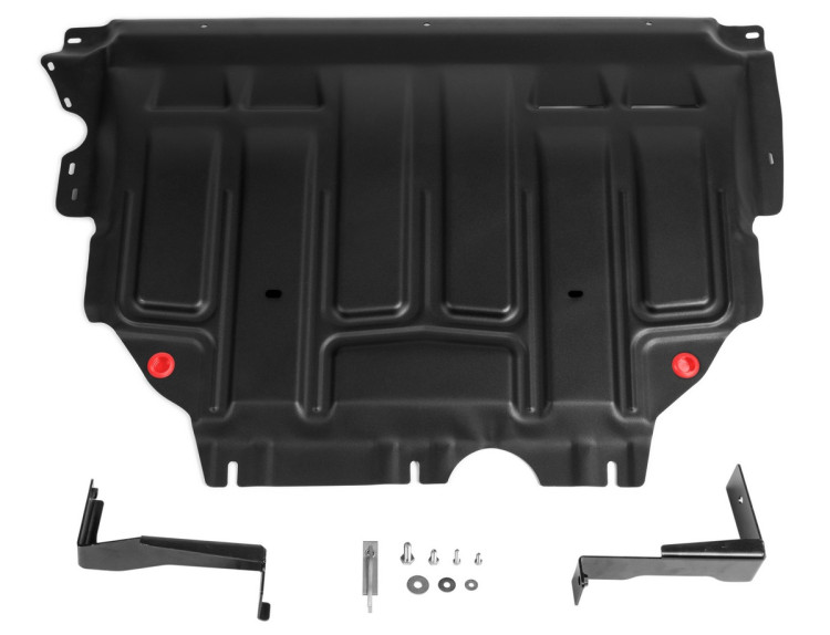 Защита картера и КПП для Volkswagen Caddy 2021-, V - 1.6, АвтоБРОНЯ, Сталь