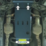 Защита Motodor для Infiniti M 56S 2010-2014 (закрывает КПП; Сталь 2 мм)