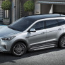 Порог-площадка "Bmw-Style" для Hyundai Grand Santa Fe 2012-2017 (Rival)