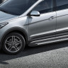 Порог-площадка "Bmw-Style" для Hyundai Grand Santa Fe 2012-2017 (Rival)