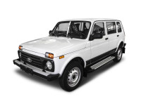 Порог-площадка "Bmw-Style" для Lada Lada 4x4 Urban 5D 2016- (Rival)