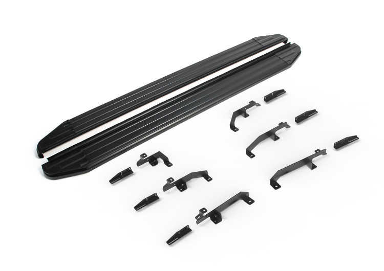 Порог-площадка "Premium-Black" RIVAL для Jetour X70 Plus 2023-,1,6,FWD,РКПП / Soueast S07 2024-