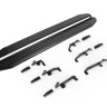 Порог-площадка "Premium-Black" RIVAL для Jetour X70 Plus 2023-,1,6,FWD,РКПП / Soueast S07 2024-