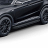 Порог-площадка "Premium-Black" RIVAL для Jetour X70 Plus 2023-,1,6,FWD,РКПП / Soueast S07 2024-