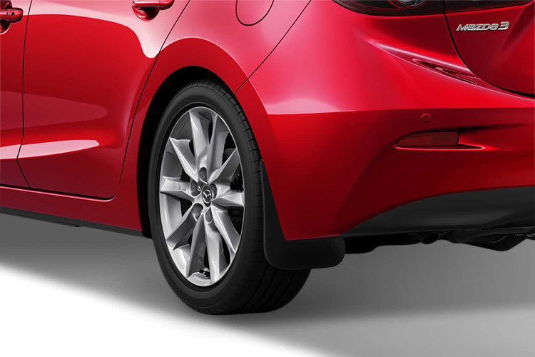 Брызговики задние для MAZDA 3, 2013-, хб., 2 шт. (полиуретан) / Мазда
