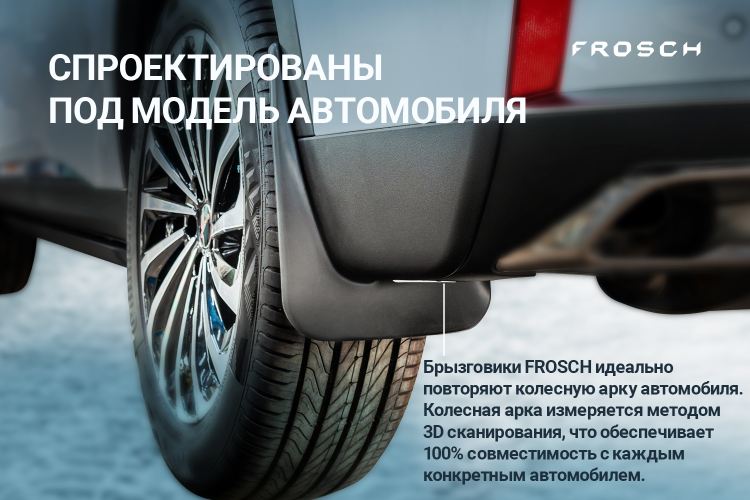 Брызговики задние HAVAL Dargo 2022->, 2 шт. (полиуретан) Autofamily