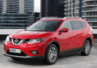 Порог-площадка "Premium-Black" для Nissan X-Trail 2015-2018 (Rival)