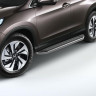 Порог-площадка "Premium" для Honda CR-V 2012-2016 (Rival)