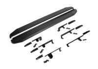 Порог-площадка "Premium-Black" RIVAL для Jetour X90 Plus 2023- FWD,РКПП / Soueast S0 2024-