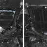 Защита картера + КПП Mazda CX-5, V - 2.0; 2.5 (2011-2015) RIVAL сталь