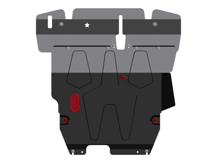 Защита картера и КПП Шериф для Mitsubishi Lancer Cedia (2000 - 2004) сталь