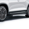 Порог-площадка "Silver" RIVAL для Jetour X90 Plus 2023- FWD,РКПП / Soueast S0 2024-
